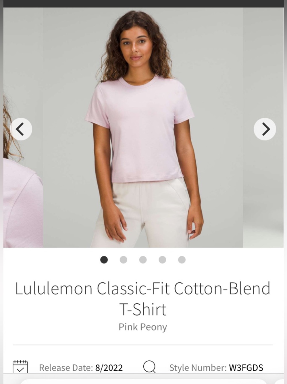 lululemon athletica Classic-Fit Cotton-Blend T-Shirt - Pink Peony S 4-6